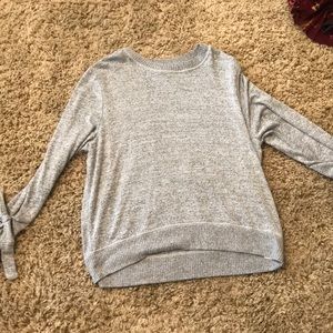 Abercrombie and Fitch Grey Bow Sleeved Sweater.